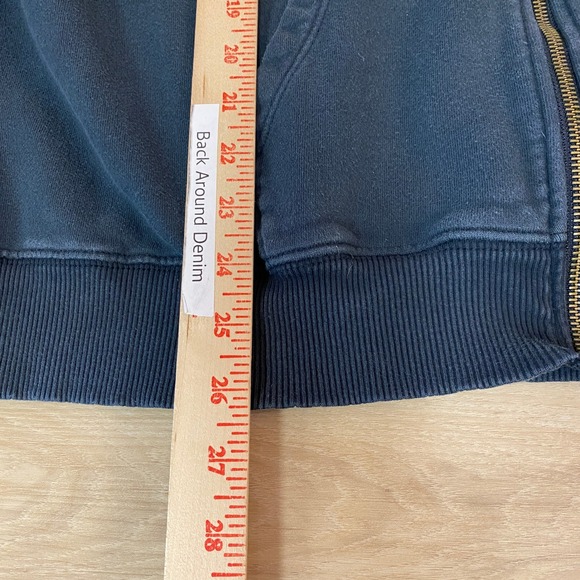 American Eagle Outfitters Womens Full Zip Hoodie Sweatshirt L/XL Gray Blue - Picture 7 of 10